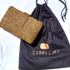 Simitri Antique Gold Kitsch Clutch